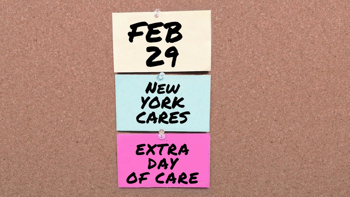 In one week, we'll be live from New York at our Extra Day of Care: an opportunity to use Feb. 29 to give back to the city we all love. If you're excited to *leap* into action, join us at extradayofcare.org. See you there! 📅