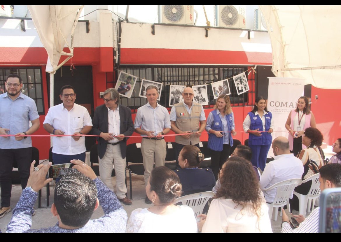 Participamos en la inauguración de las 1ras oficinas <a href="/comar_sg/">Comisión Mexicana de Ayuda a Refugiados</a> operativas y administrativas instaladas directamente en una OR <a href="/SEGOB_mx/">Gobernación</a> en el país. Seguimos cumpliendo las políticas de nuestra Secretaria <a href="/LuisaAlcalde/">Luisa Alcalde</a> de colaborar en la protección de los DDHH de los migrantes.