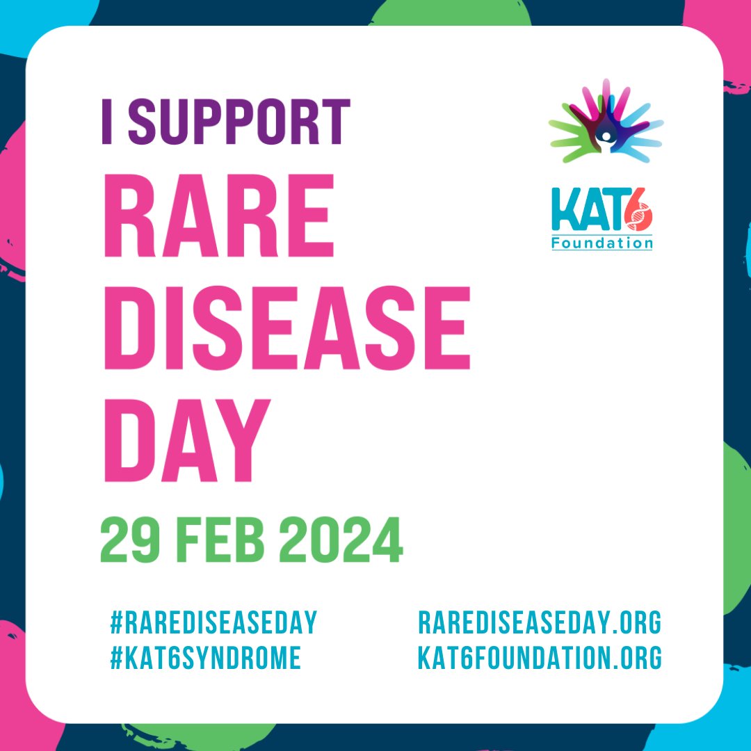 It's Rare Disease Day! 💜🩷🩵💚 Throughout the month of February we have shared stories, resources and raised awareness for our small and mighty group and invite you join us in celebrating our KAT6 family today! #RareDiseaseDay #KAT6 kat6a.org/international-…