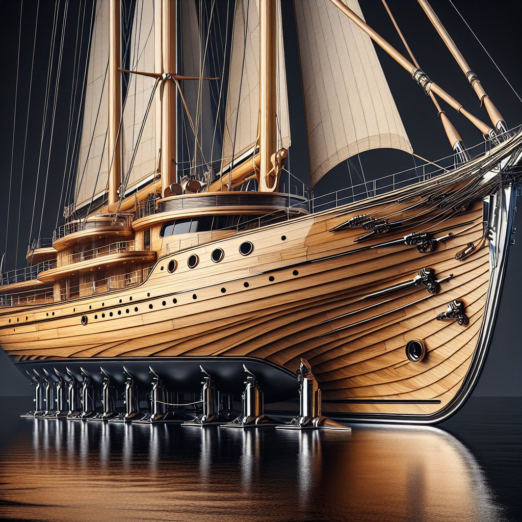 KChomka's tweet photo. What if the Vikings or medieval sailors designed a super yacht in this day and age?

#superyacht #yacht #yachts #ai #yachting #viking #designer #medieval https://t.co/YN116sD1wa