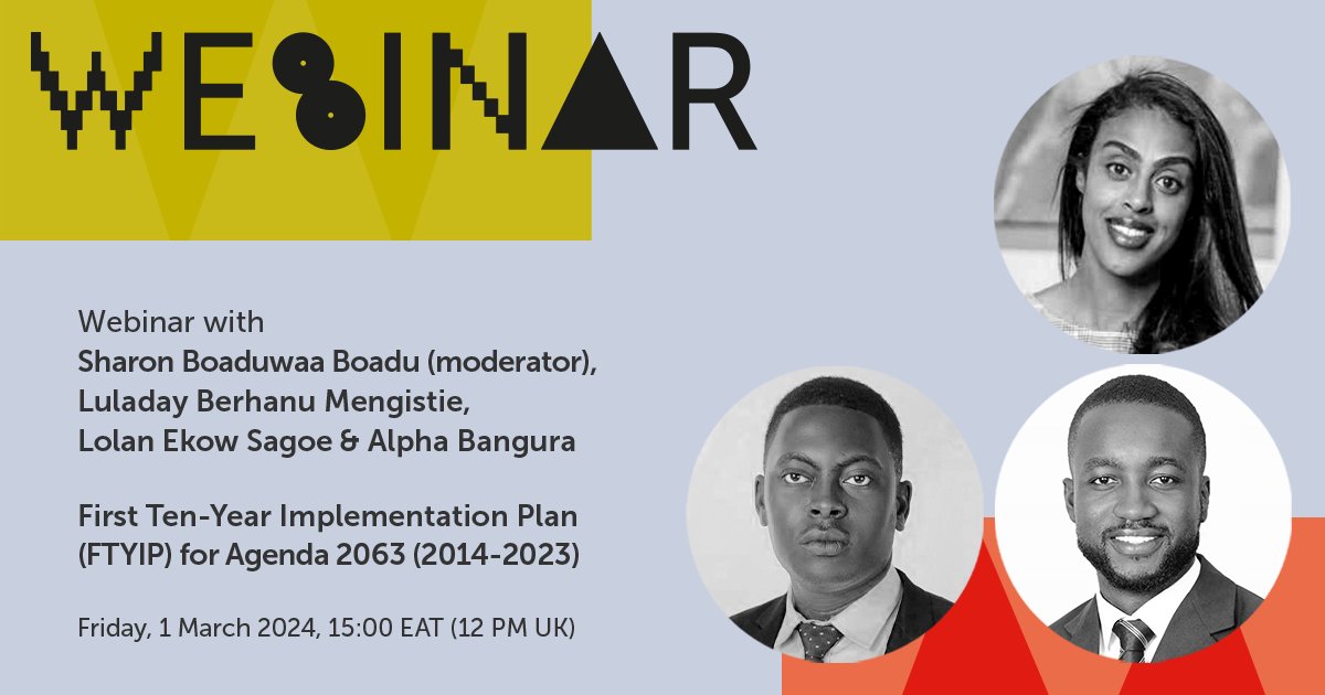 🌍 Dive into Agenda 2063's FTYIP (2014-2023) at our webinar, on 1 March at 15:00 EAT. 
Explore progress, data gaps, &amp; AU Summit takeaways. 

Register: mif.live/webinars/ftyip…