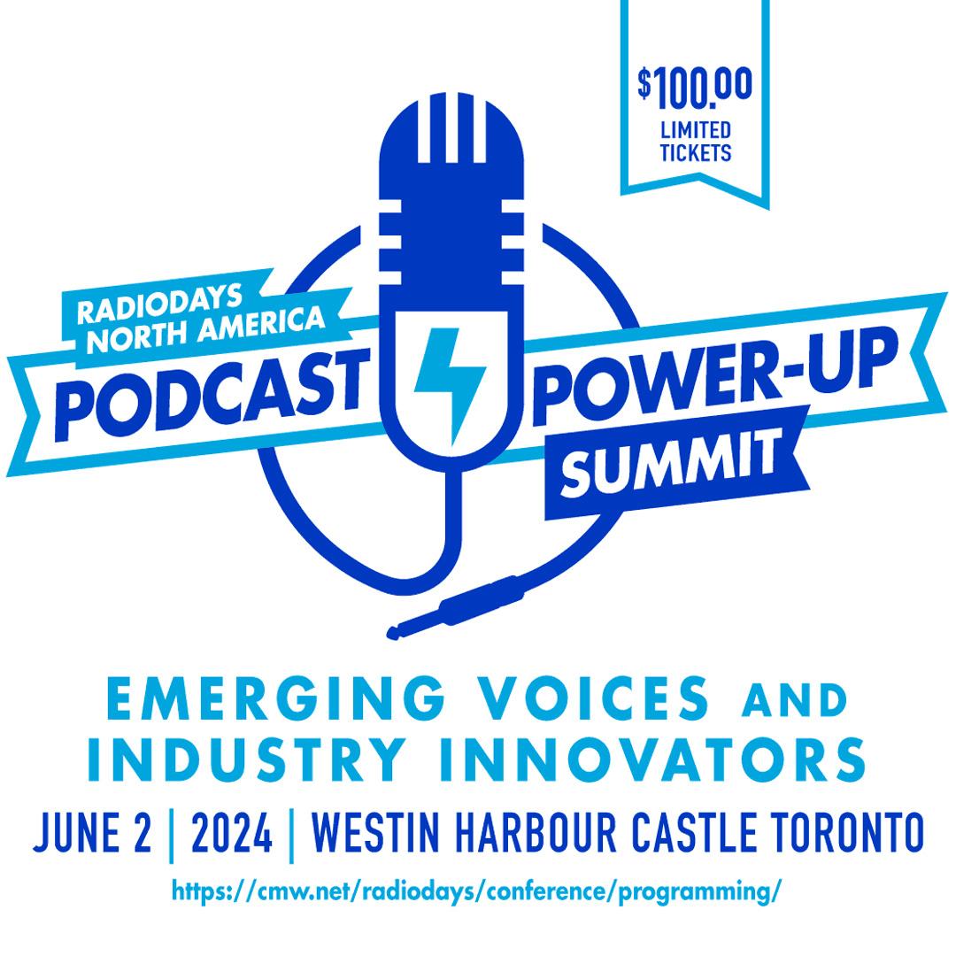 🎙 Exciting News! Join us at Radiodays North America for the inaugural Podcast Power-Up Summit: Emerging Voices and Industry Innovators! 🌟 

Save the date: June 2nd. Tickets on sale now! 🎟️✨ bit.ly/3Hwmgg3 #RDNA2024 #podcasts #podcastsummit #podcastconference