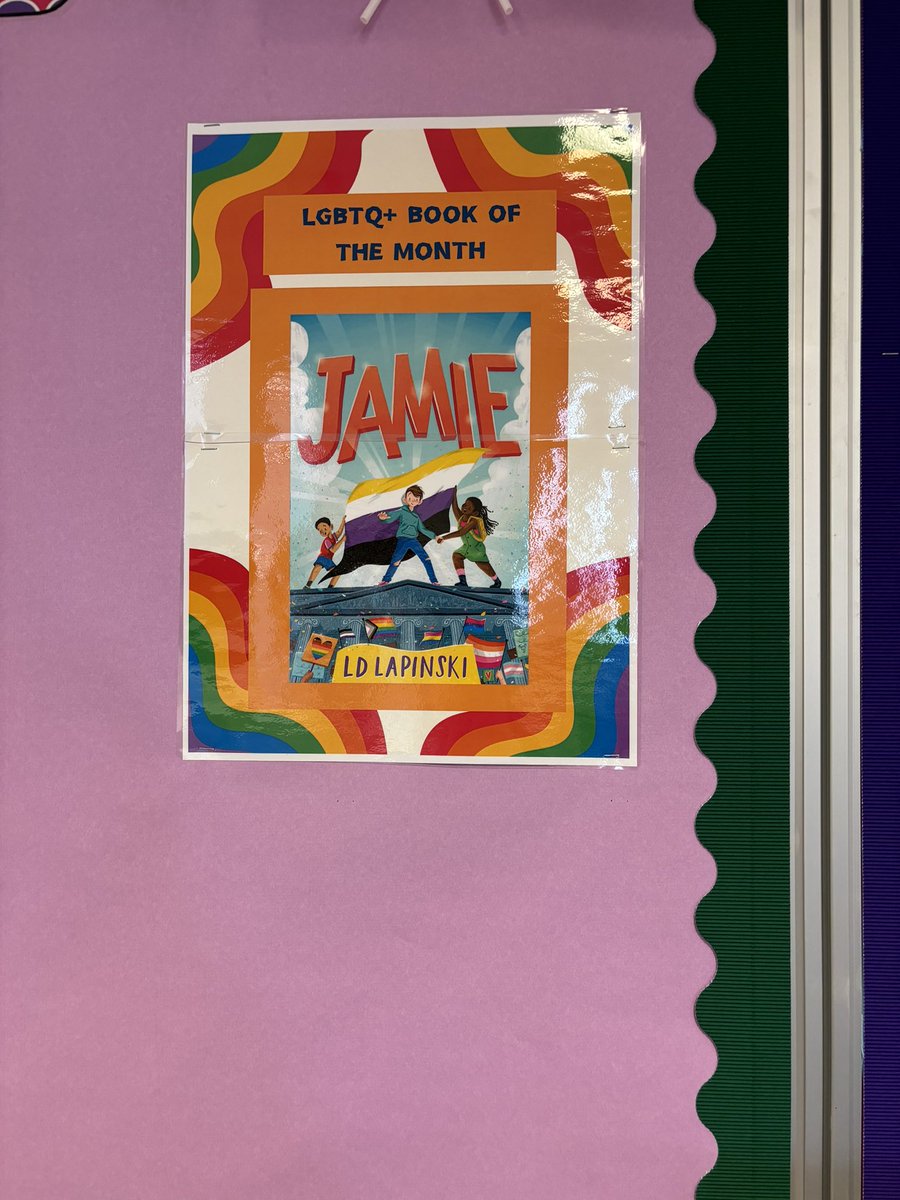 It’s Purple Friday! We’ve been celebrating in the Library at @BelmontacademyO by reading “Jamie” by @ldlapinski and our LGBTQ+ pupil group helped put together this display! 🏳️‍🌈🏳️‍⚧️<a href="/SAC_Reads/">South Ayrshire Reads</a> #LGBTQ #PurpleFriday