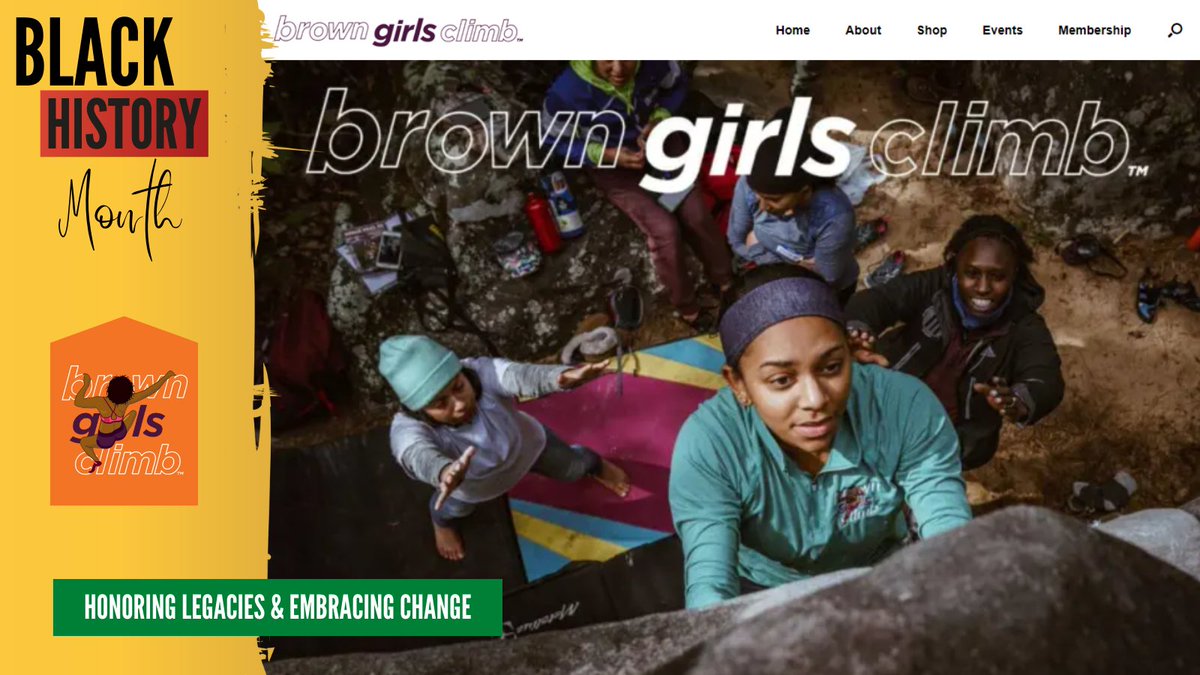 CTDEEPNews's tweet photo. 🧗‍♀️🌈 Brown Girls Climb, LLC is building a vibrant community that uplifts People of the Global Majority through climbing.  Helping build strength &amp; opportunity through mentorship, access, &amp;  leadership, they're breaking new ground. #BlackHistoryMonth https://t.co/bBOpHlUxKu