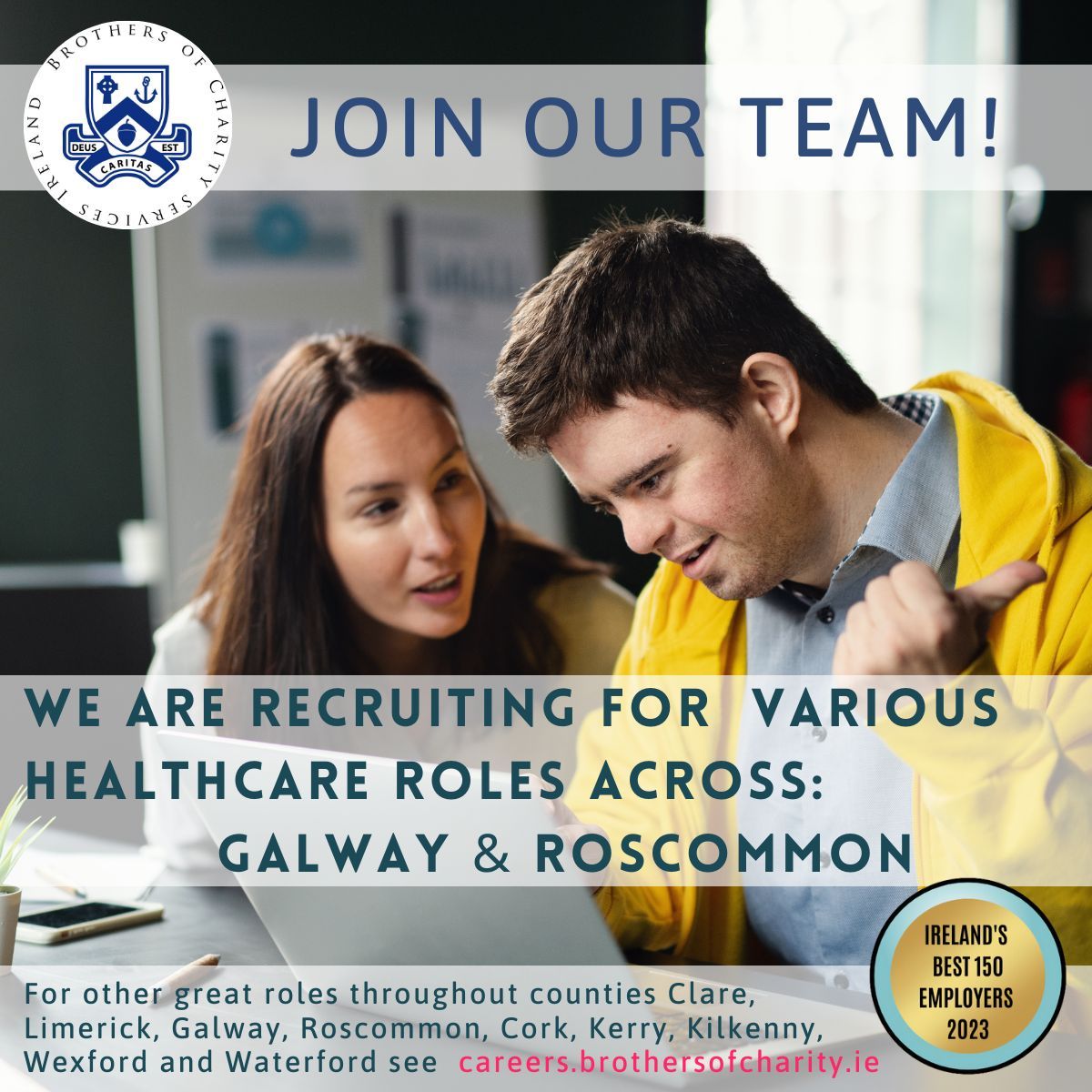 Corlann_Ireland's tweet photo. WE ARE HIRING! Healthcare Roles both Permanent and Temporary in Galway & Roscommon. For more information and to apply click on the link below:
https://t.co/UOqS9lYeOU
#joinourteam #meaningfulwork #intellectualdisabilitysupport https://t.co/n1oEddIUUb