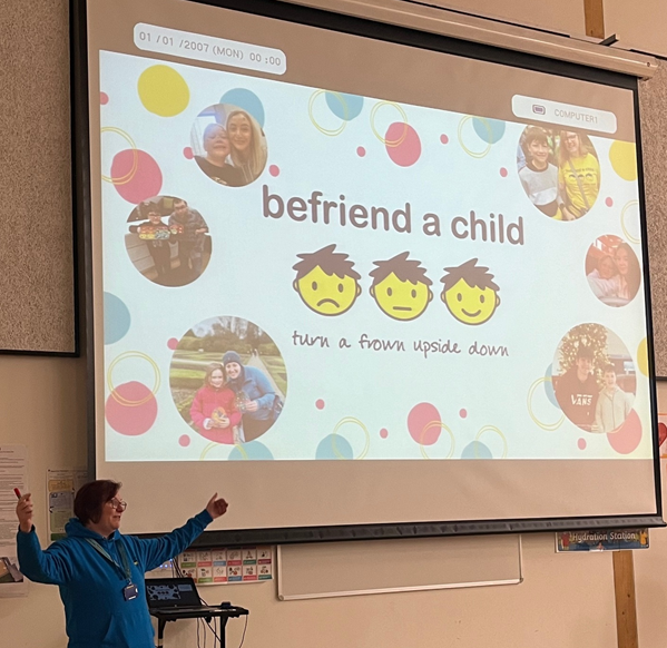 We were lucky to have had a representative from @Befriendachild Charity speaking to learners today about the work they do. The Airyhall Pupil Council have chosen to work with Befriend a Child this year.