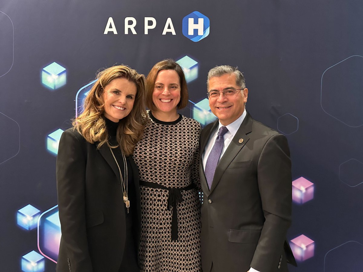 Was a pleasure to be joined by @SecBecerra and @mariashriver during this week’s ARPA-H #SprintForWomensHealth launch. Thanks for your support! 🎉 arpa-h.gov/news-and-event…