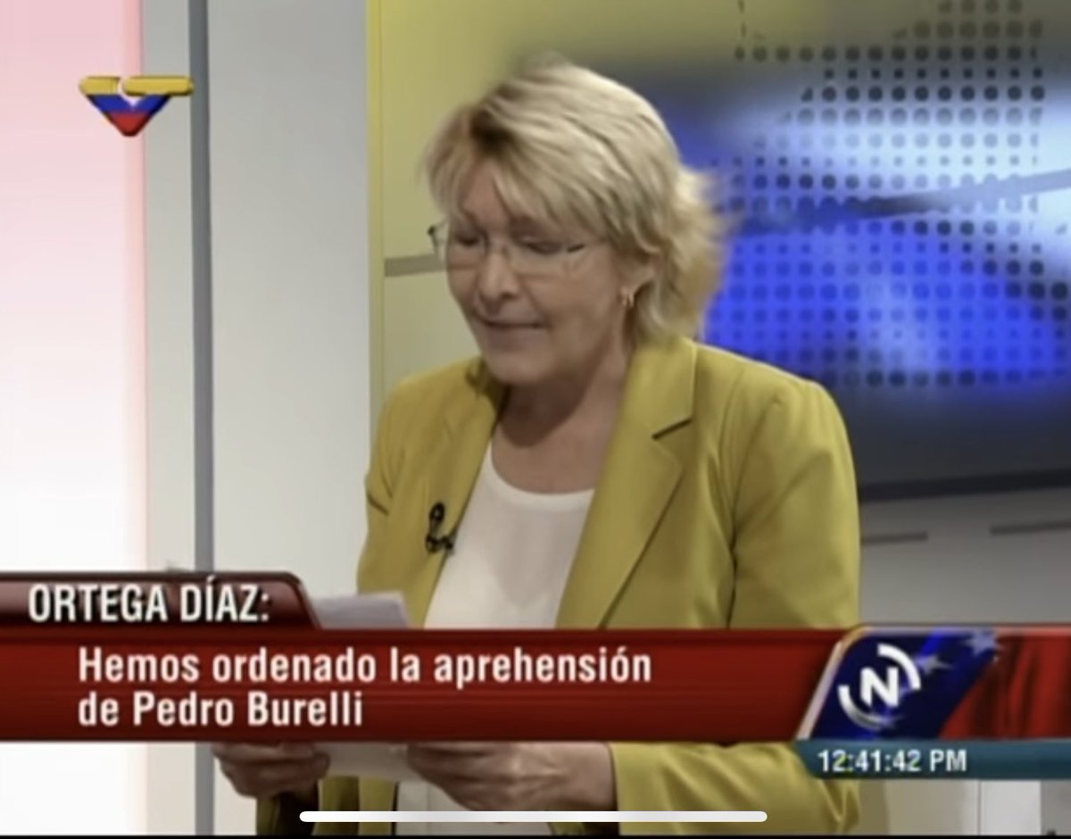 LA FISCAL DE ENTONCES ERA RUBIA PERO TAN PERVERSA COMO EL FISCAL DE HOY

En este video, <a href="/lortegadiaz/">Luisa Ortega Díaz</a>, quien me citó de forma ilegal e arbitraria, anuncia que le pedirá a <a href="/Interpol/">Interpol</a> mi arresto por no acudir a esa 1era. citación. No contenta con ese nivel de abuso de mis derechos,