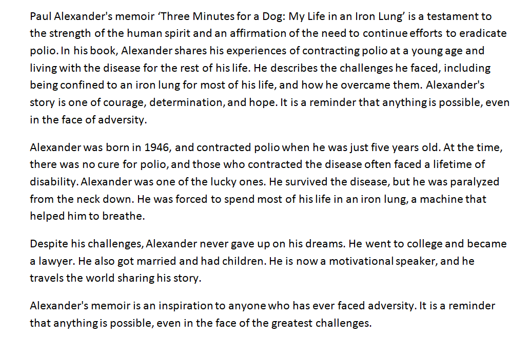 disabilitybook1's tweet photo. Book 'Three minutes for a Dog...' is story of Paul Alexander who has been living inside an 'Iron Lung' 4 over 70 yrs. D book serves as a powerful reminder of d importance of #vaccination &amp;  d impact that #polio has had on d lives of millions of children world over #Disability https://t.co/sadmOMAdQU