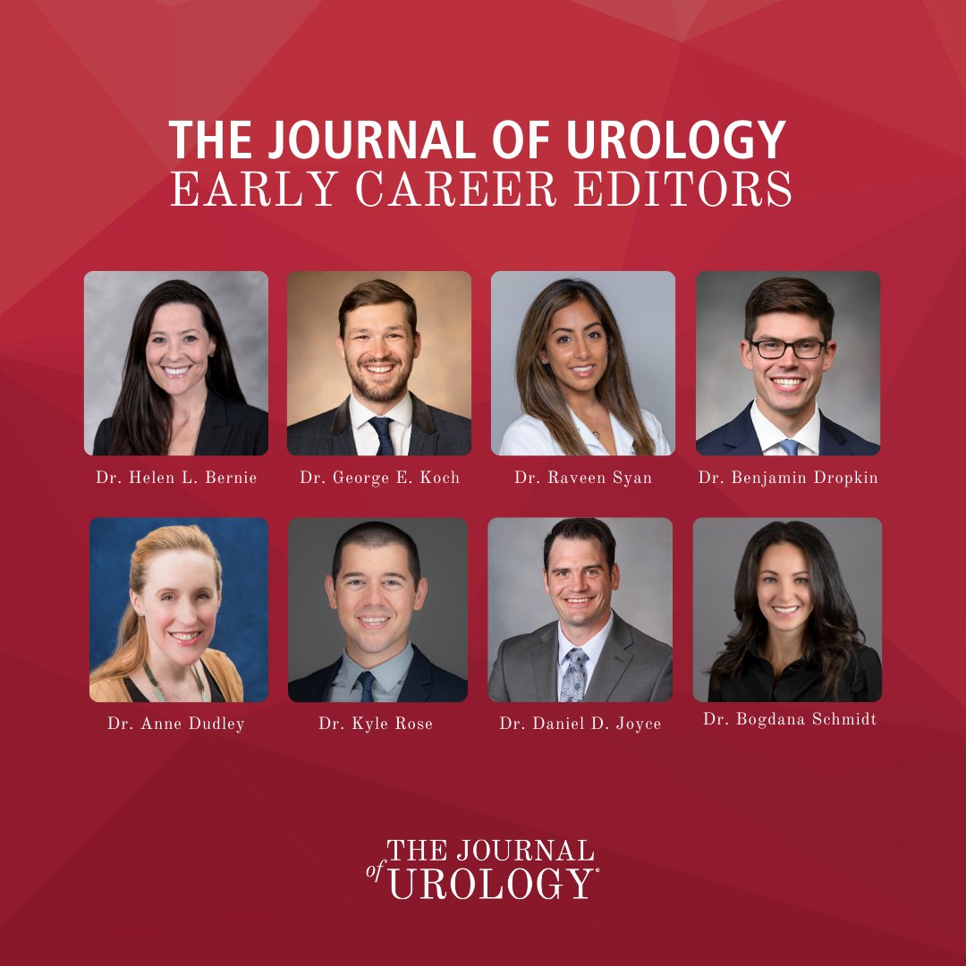 Introducing the future of urology leadership! 🌟 Meet our dynamic team of Early Career Editors shaping the next wave of innovation in The Journal of Urology. @BogdanaSchmidt @DDJoyce_BFA @BenDropkin @annedudleymd @_KochDoc