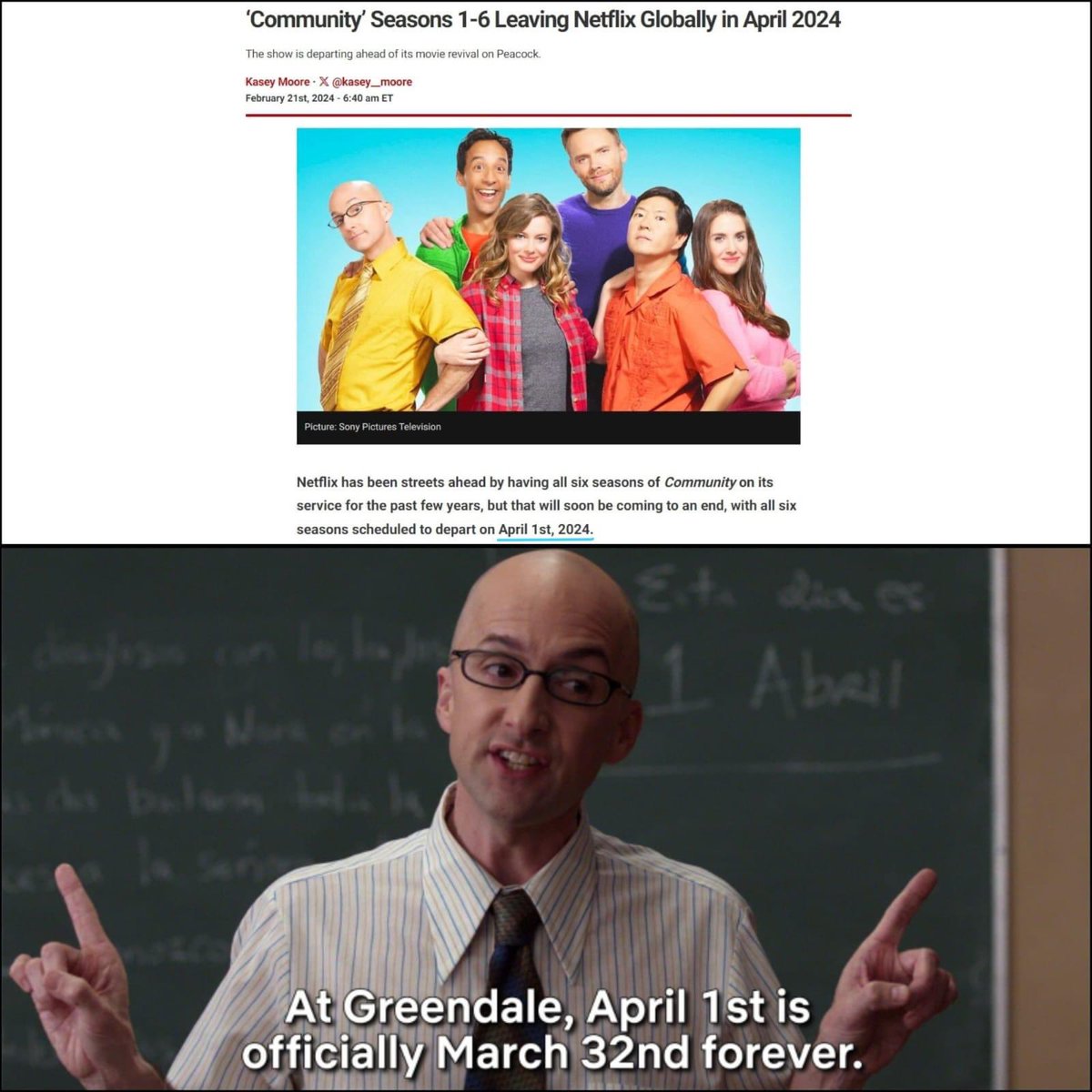 Nooo😢 who else discovered Community through Netflix??