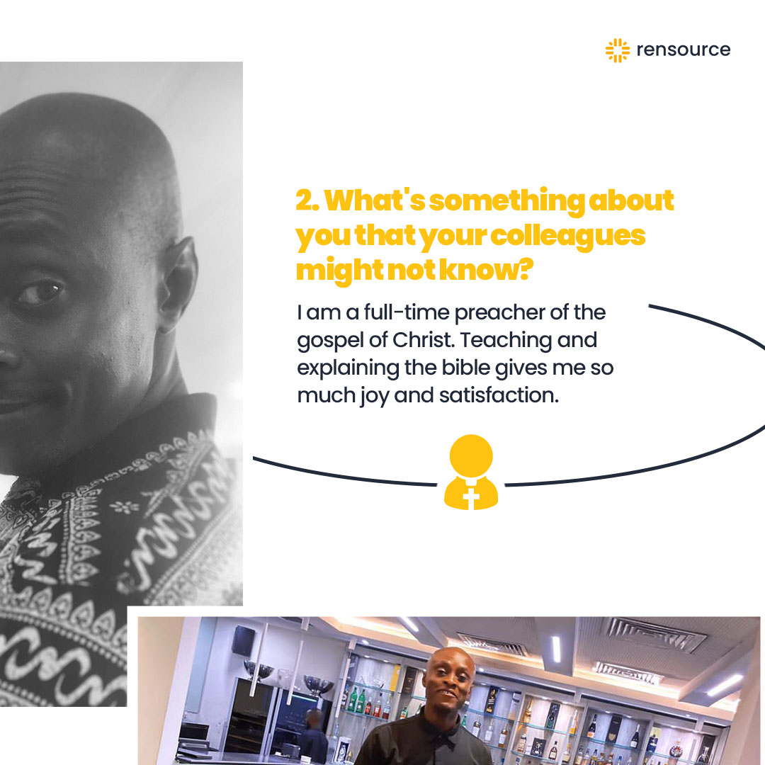 rensourceenergy's tweet photo. Employee Spotlight 

Meet @Xegun01, our ESG Manager. We featured him in our spotlight for the month of February and asked him some casual questions as well as his achievements within the company.

See his responses 😊👇

#employeespotlight #renewableenergy #RensourceEnergy https://t.co/34XjWbJDAq