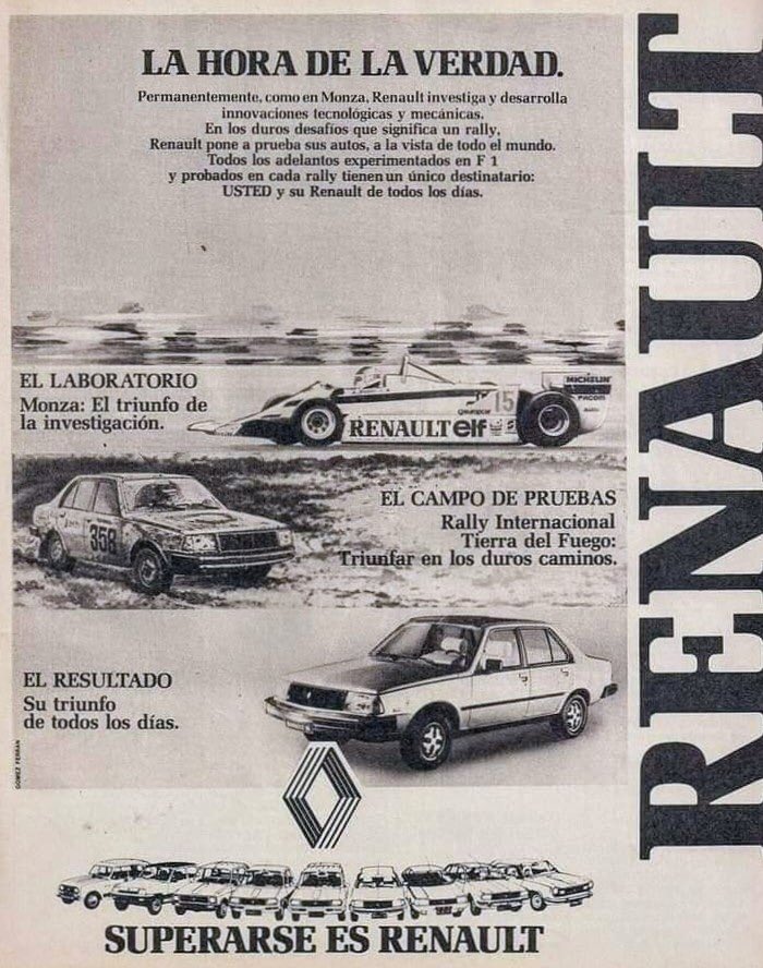 GpHistorico's tweet photo. Nuestra carrera era parte de un anuncio publicitario de Renault Argentina en todo el país.
Fuimos testigos privilegiados el primer triunfo del Renault 18 en agosto de 1981 https://t.co/f3KHyvY3qE