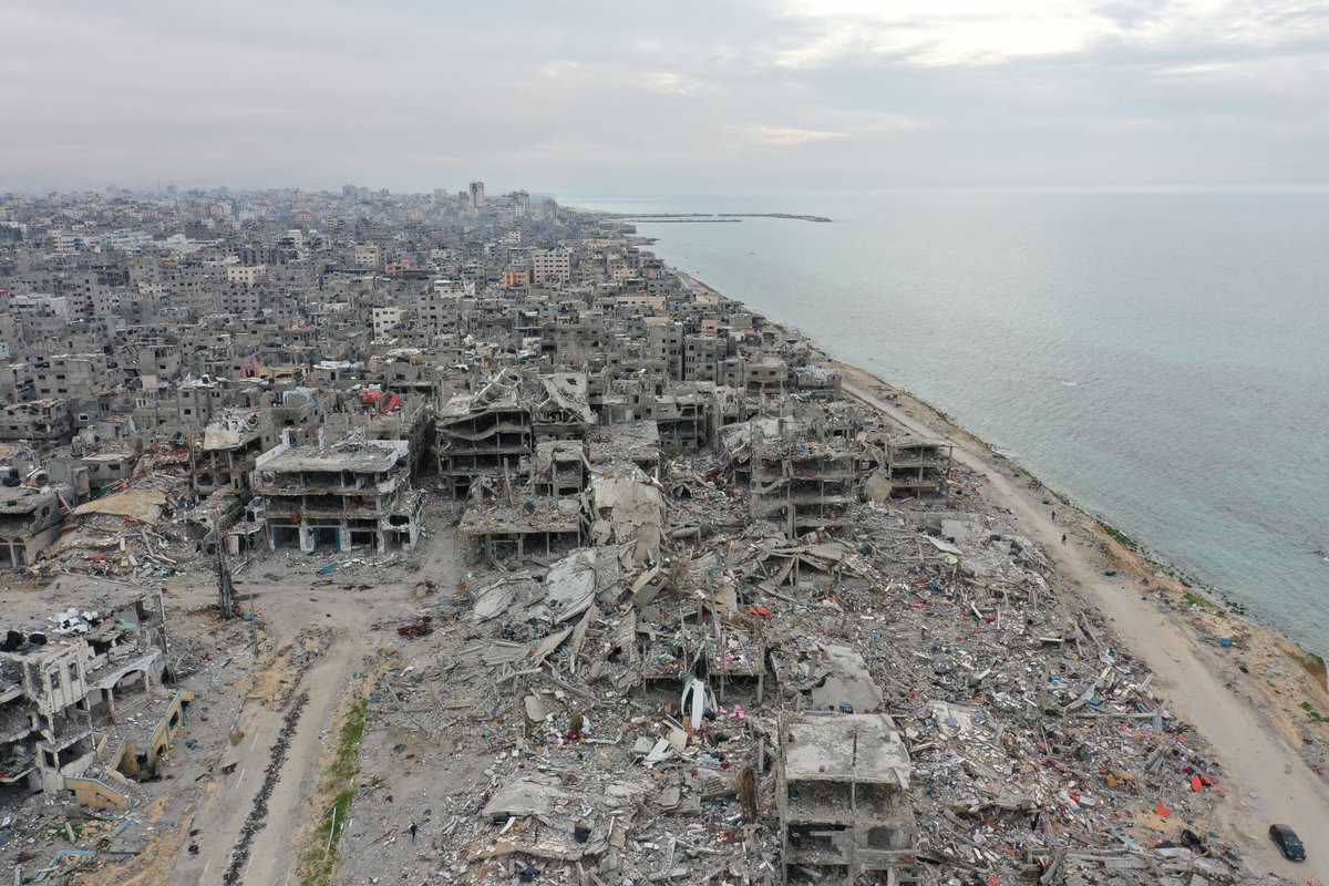 Israel dropped more than 65,000 tons of bombs on Gaza. Hiroshima was 15,000 tonnes.