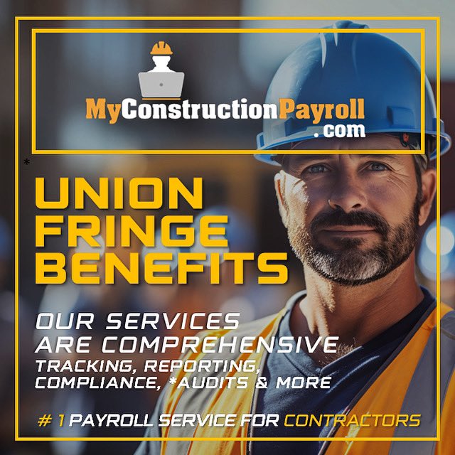 MyContractorPay's tweet photo. Managing #unionfringebenefits can be complex due to the varied requirements of health insurance, pensions, and training funds under different #unionagreements #getunionpayrollservices 1-800-466-0506 #freequote https://t.co/XYcG5Kamme #ny #nj #pa #unioncontractors https://t.co/c2cDphYdD3