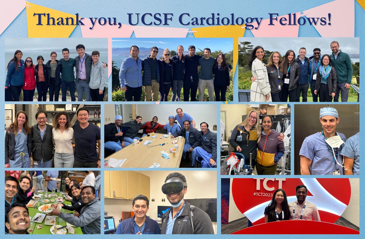 Today is Thank a Resident/Fellow Day! 🎉 To our amazing UCSF Cardiology Fellows, your commitment to excellence in patient care and education inspires us all. Thank you! 💙#ThankAResident @UCSF_CVfellows