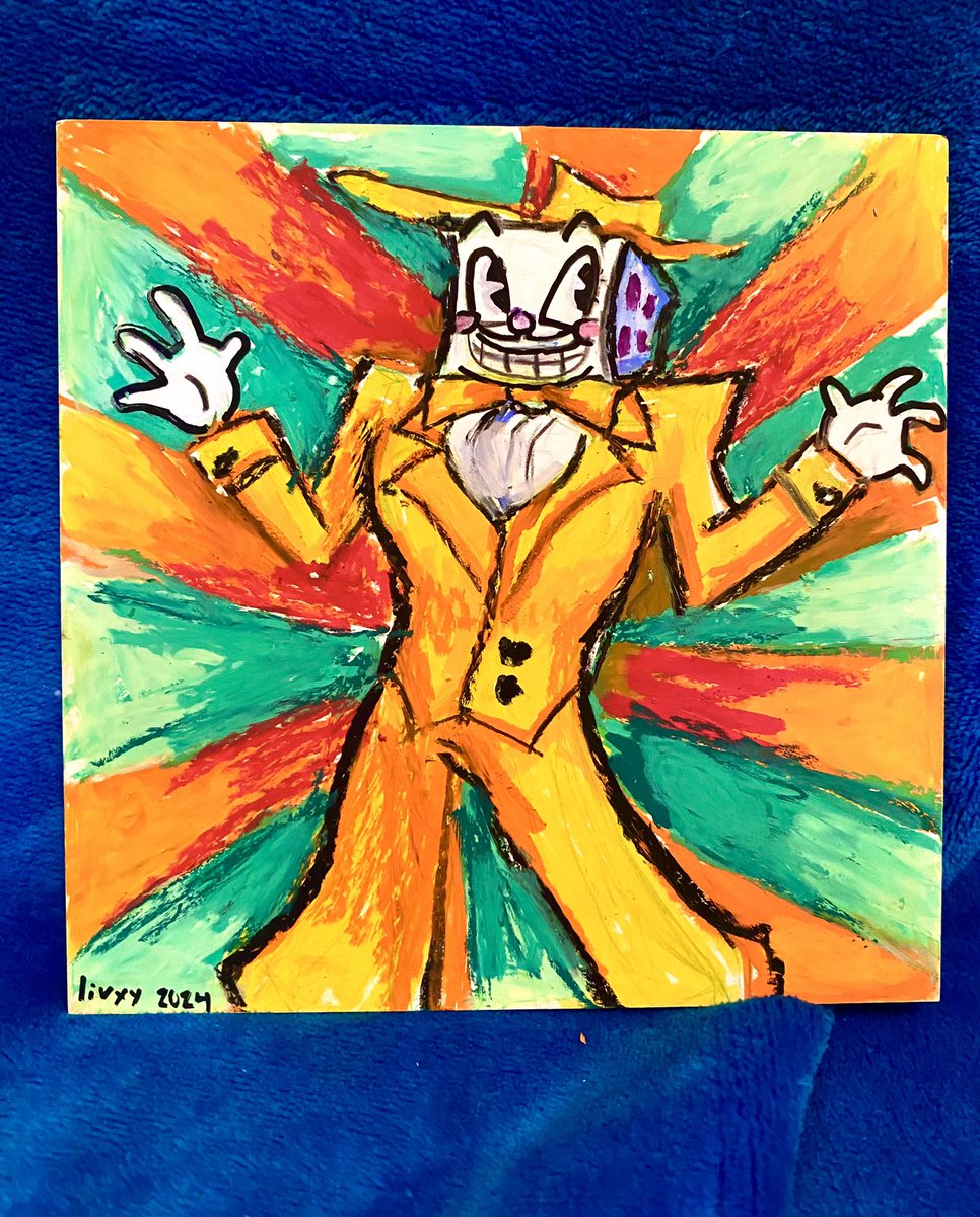 Livyy_rat's tweet photo. Having fun painting!!! /oil pastels #RENEWTHECUPHEADSHOW #devildjimmi https://t.co/cPiRuBJUid