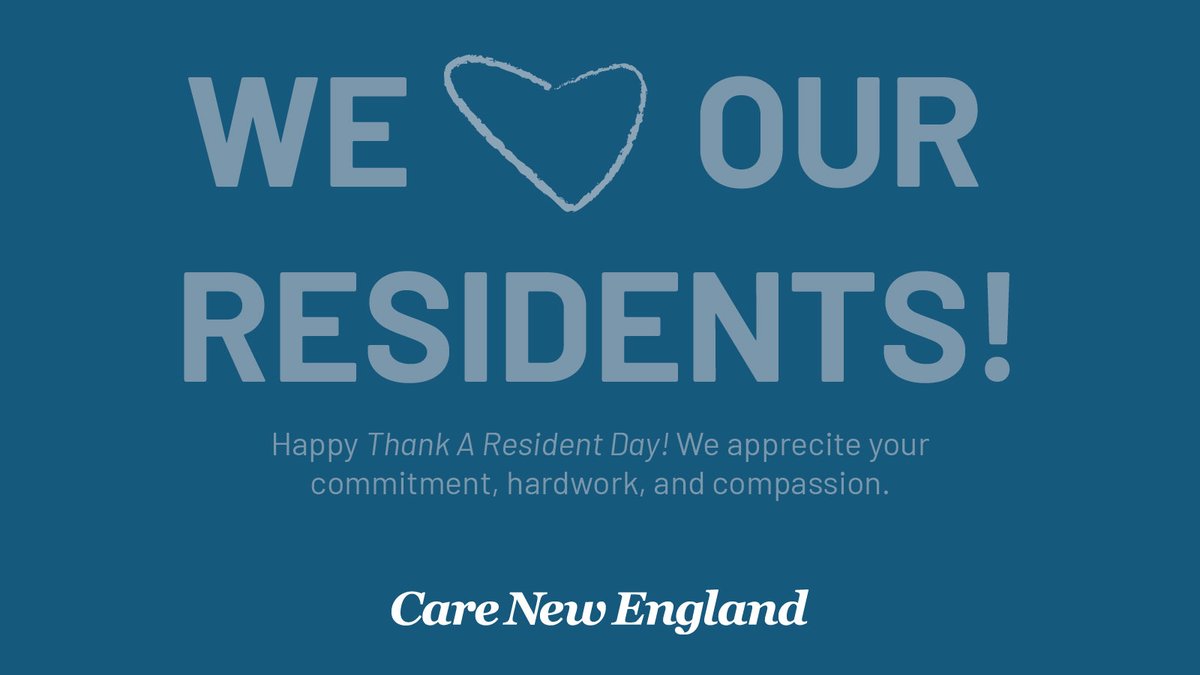 Today we’re expressing gratitude for our incredible residents who work tirelessly to provide top-notch care and support! 

Thank you for making a difference in the lives of our patients!