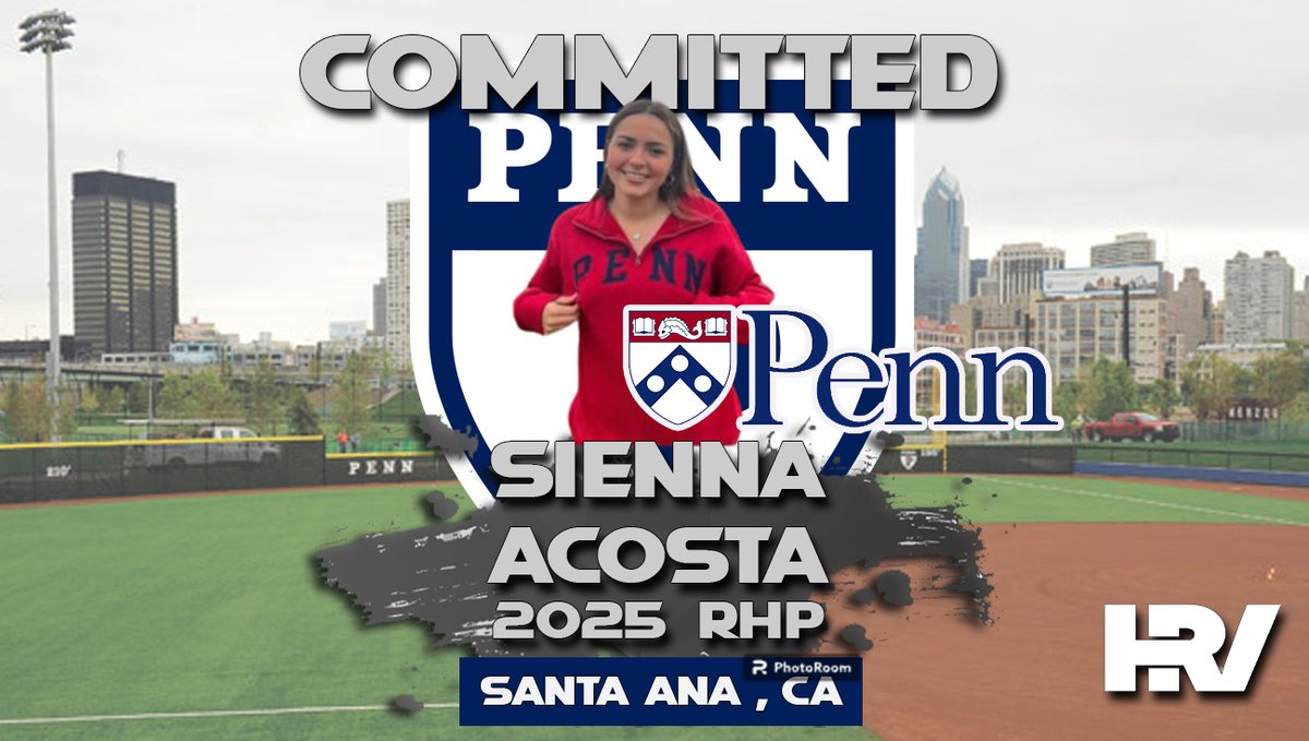 Congratulations Sienna Acosta for Committing to The University of Pennsylvania #Softball #softballlife #ncaa #recruiting #collegesoftball #travelsoftball #fastpitch @Penn_Softball