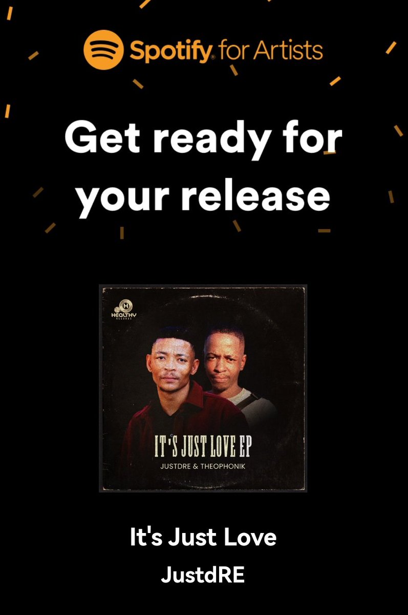 It's Just Love EP dropping soon🥳🔥❤ with my boy @Theophonik under @HealthyRecords with a feature from the label boss @Dustinho 🔥🔥