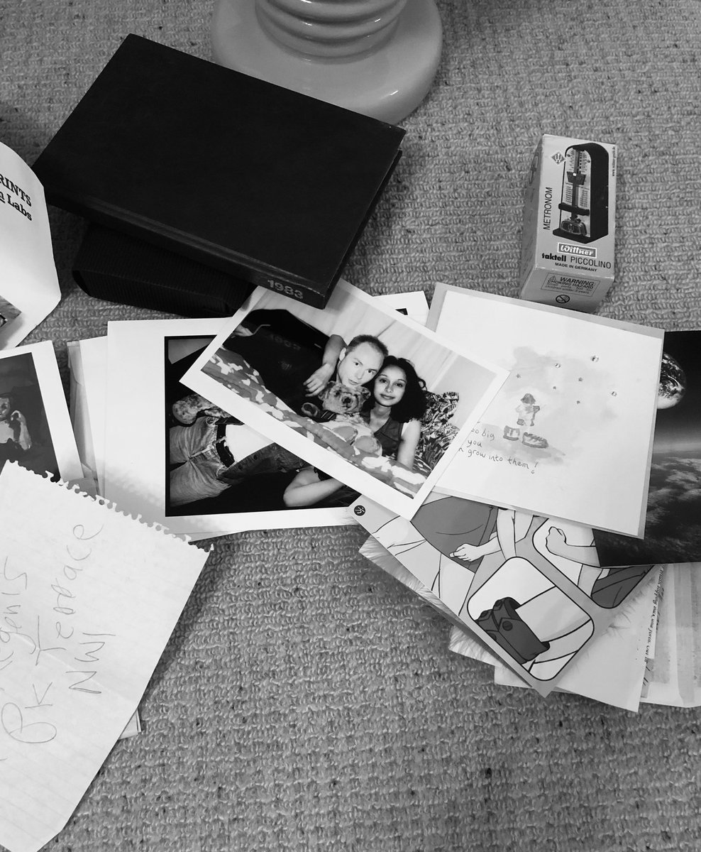 Just opened an old chest and found all this stuff! Childhood #diaries, student day #photos, #love letters, fan mail and a handwritten note from #Morrissey with his address. Isn’t it a weird feeling when you stumble upon your past? Do you recognise the person you once were?