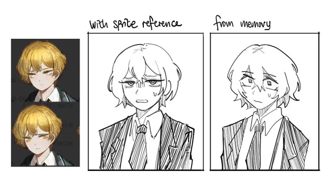 #Limbus_Company it seems my mental image of sinclair changed quite a bit from the original sprites 