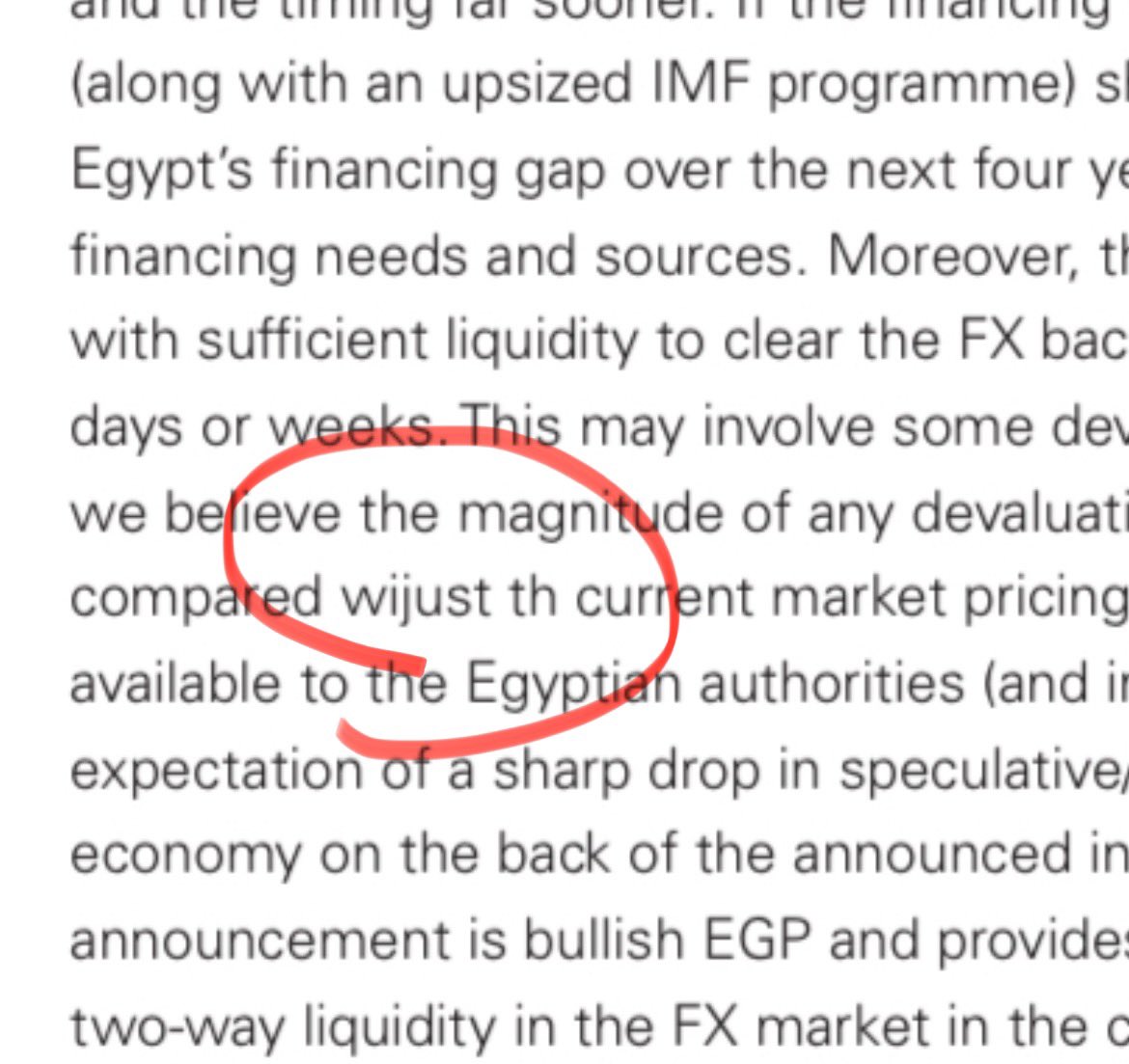 جولدمان ساكس يبدو قاعد متابع معانا اكسترا نيوز.  اصدر تقرير يشير الى:

ان الصفقة افضل من التوقعات 
توجد فرصة لتحسين وضع السيولة
توجد فرصة لتحسين وضع سعر الصرف احسن من توقعات السوق

من كتر ما كاتب التقرير "فاروق سوسة" كان متلهوج، عمل خطأ مطبعي نادر الحدوث في تقرير بهذا المستوى 😀