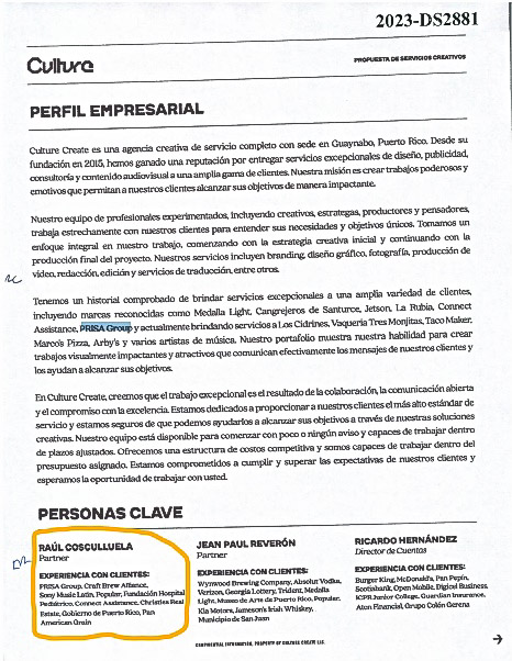 Fe_HumoLandia's tweet photo. Ahora entiendo, porque Cosculluela estaba tan molesto contra los que protestan, buscando como justificar la desigualdad en que vivimos y las malas acciones del gobierno. Pues está defendiendo los más de cuatrocientos mil dólares en contratos, que ha obtenido uno de sus hermanos con el sistema.

Raúl Eugenio Cosculluela Suárez, comenzó a guisar bajo la administración de Ricardo Roselló, pero es en la actual donde empezó hacer dinero de verdad. El primer contrato se lo otorgaron el 23 de septiembre del 2021, en la Compañía de Turismo, para dar servicios de productor, y el segundo se lo dieron en el Departamento de Salud, para servicios de publicidad.

En la Oficina de Gerencia y Presupuesto, ya le han otorgado dos, uno para dar servicios de artes gráficas y el otro para dar consultoría en comunicaciones. El último se lo firmaron el 15 de noviembre del 2023 y termina el 30 de junio de este año. Sin contar, que corporación CULTURE CREATIVE le da por el lado servicios a PRISA Group, qué es la empresa de la familia Stubbe. 🤑 Ahí está el registro completo. 👎 #LosVerdaderosCuponeros