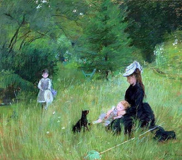Dans l'herbe. 1874.
#BertheMorisot.
#peinture