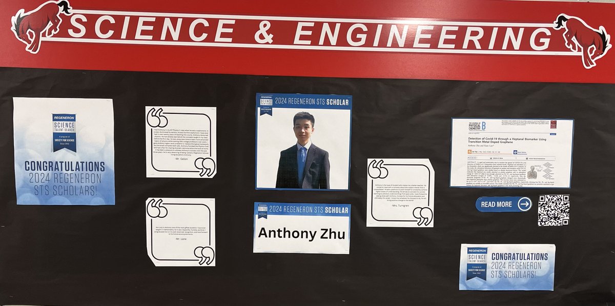 We <a href="/BarringtonHS220/">Barrington High School</a> are so proud of Anthony Zhu who was recognized as a
<a href="/Society4Science/">Society for Science</a> #RegeneronSTS scholar! Congratulations, young scientist, on this
prestigious honor! Stop by the #bhsscieng hallway to learn more about Anthony's research and the #RegeneronSTS Talent Search!