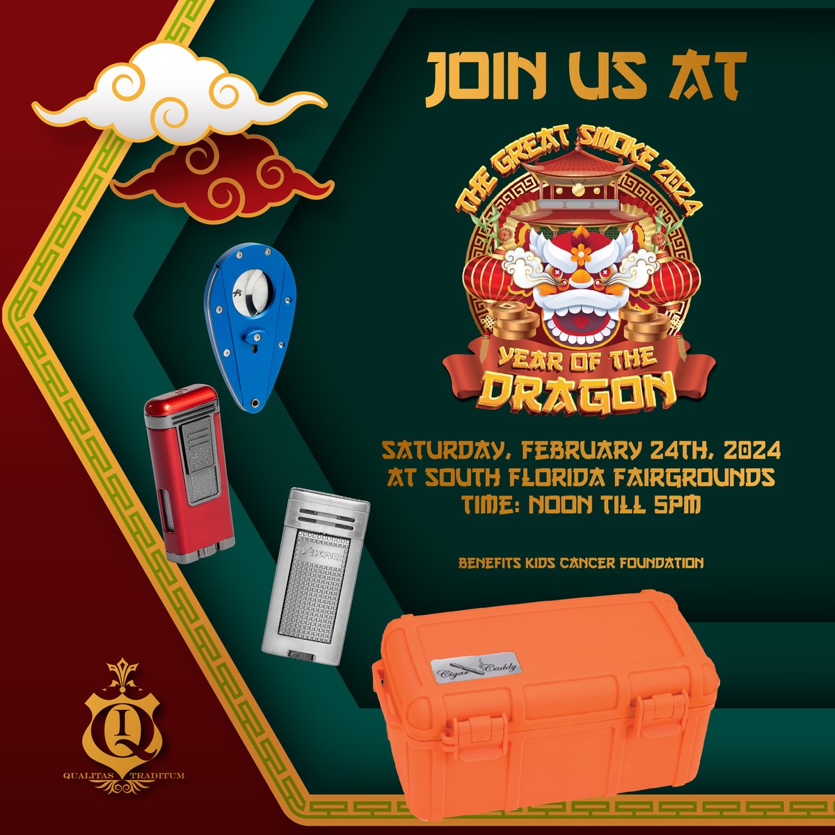CigarCaddy's tweet photo. Get ready for a smoking hot Saturday! The Great Smoke event at the South Florida Fairgrounds! 🔥 Noon-5:00pm for awesome deals on XIKAR®, Palió®, and Cigar Caddy®. Visit us at https://t.co/vr4qWeWlgB. #TheGreatSmoke #XIKAR #Palio.qi #cigarcaddy #cigars https://t.co/XXnMw02tIe