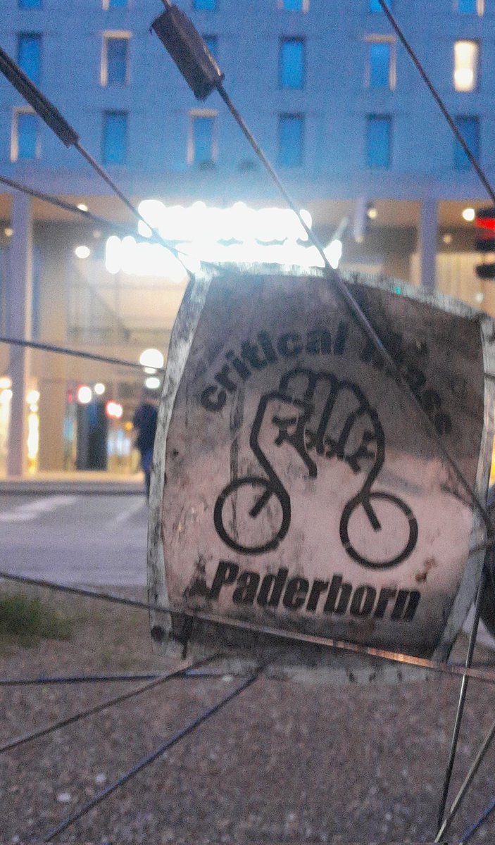 Es wär mal wieder Zeit gewesen für die #CriticalMass #Paderborn
Man sieht sich dann wieder Karfreitag