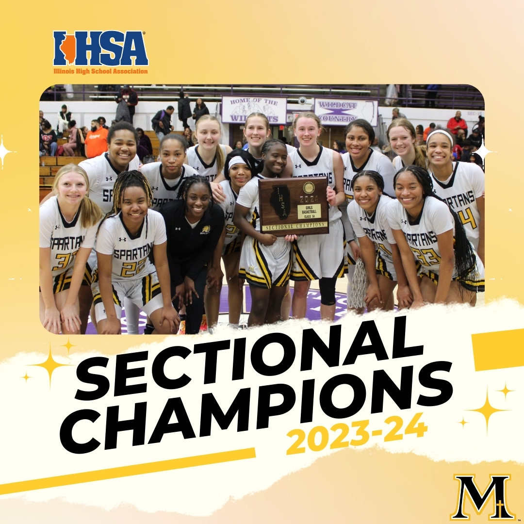 🚨SECTIONAL CHAMPIONS🚨 Congratulations to our Lady Spartans for their W against Butler College Prep with a final score was 43-30!