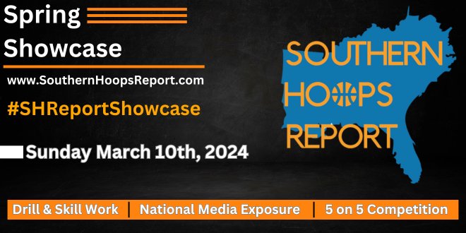 Southern Hoops Report Spring Showcase

2025 Aj Etienne <a href="/hills_druid/">Druid Hills Basketball</a> 
has locked his spot in for
#SHReportShowcase
🗓️Sun March 10th

-Best way to get your name out before Spring Travel Season
-Recognized as one of Top Events in Southeast!

Join Him:
southernhoopsreport.com/shreportshowca…