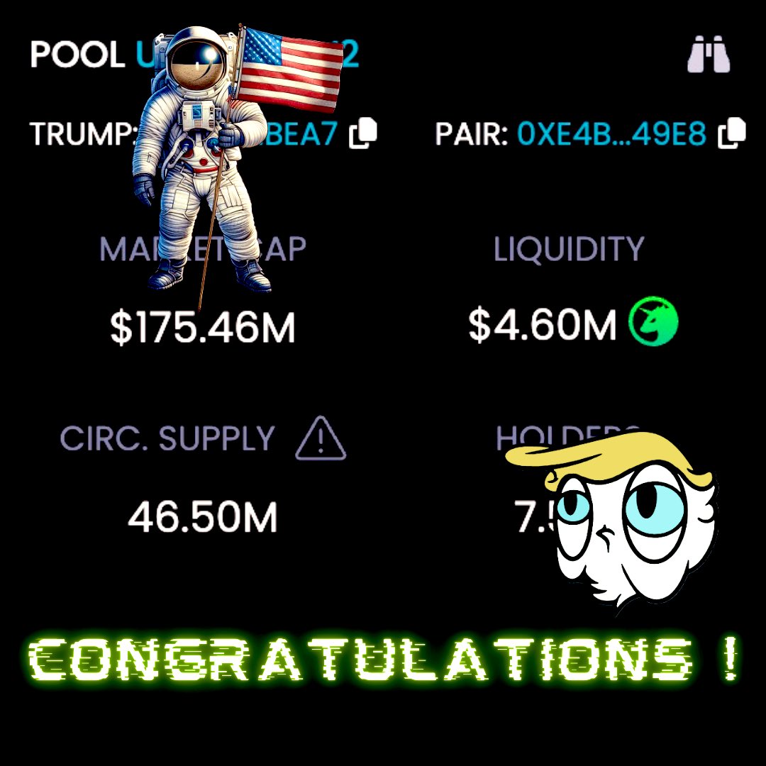 $TRUMP JUST HITS NEW ALL TIME HIGH❕

$DONALD WANTS TO CONGRATULATE THE <a href="/MAGAMemecoin/">MAGA Memecoin</a> TEAM
FOR THE INCREDIBLE ACHIEVEMENT 🇺🇸🇺🇸🇺🇸🇺🇸🇺🇸🇺🇸🇺🇸🇺🇸🇺🇸🇺🇸🇺🇸🇺🇸🇺🇸