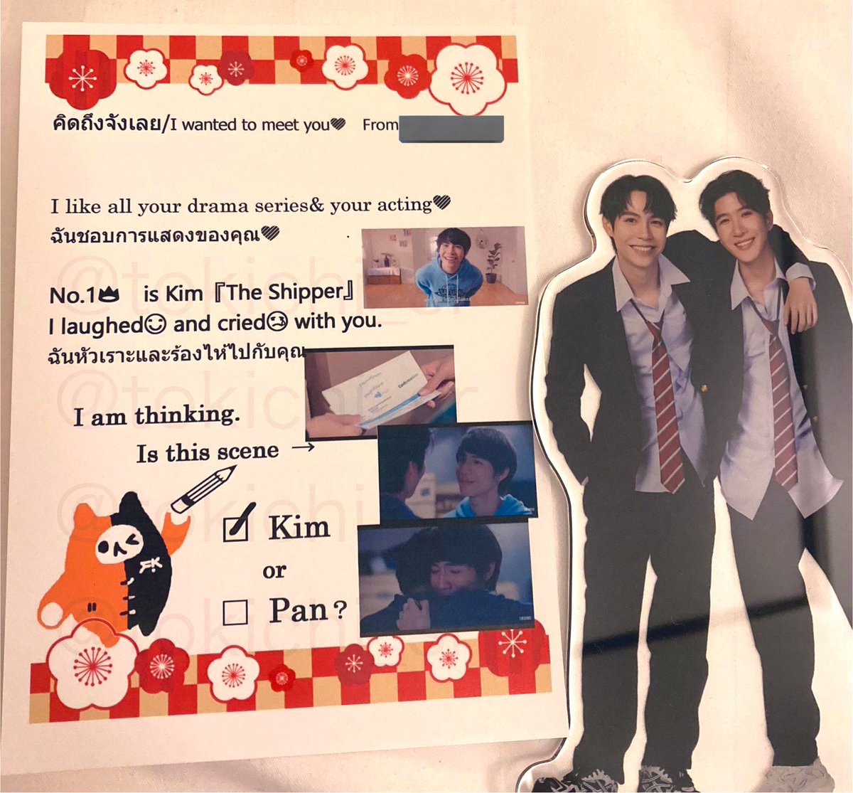 tokichi_sr's tweet photo. #Firstkanaphan
#GMMTVHappyWeekend
#TheShipper #waykimforever
サイン会でfirstくんに聞いてみた!
藤吉the shipperめちゃくちゃ好きなの。このシーンのfirstくんはどちらなのか、どちらのつもりで演じていたのか。
F「ummmmmm😖」
me「…」
彼めっっちゃ悩んで☑️入れてくれた🥲
ほんと好き! https://t.co/z7R2FgZ5gH