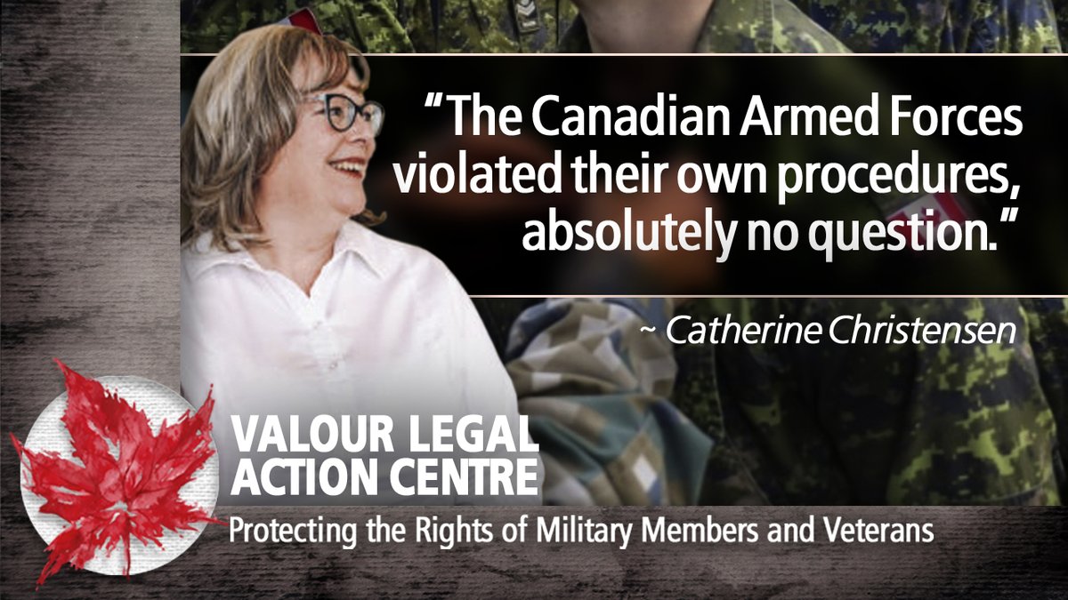ValourLegal's tweet photo. “The CAF violated their own procedures, absolutely no question.”
~ Catherine Christensen
Barrister and Solicitor

JUSTICE COMES AT A COST. DONATE TODAY: https://t.co/jSq4P5e5SR

https://t.co/ErX4TJD0sa https://t.co/7myBjYA6VQ