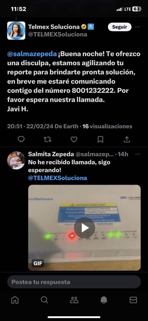 salmazepeda's tweet photo. Cinco días y contando, tendre que esperar mas?
@TELMEXSoluciona @Profeco https://t.co/bU3FxGF6rV