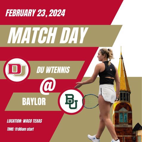 @DU_WTennis takes on Baylor in a big out of conference matchup