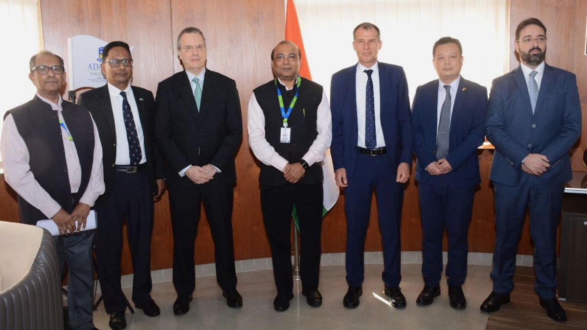 SamitRay11's tweet photo. Adamas University organised a National Seminar on 'BRICS as a Global Alternative - Prospects and Concerns for India'. The event featured prominent diplomats and scholars, fostering a rich exchange of insights on BRICS dynamics.
#BRICS #BestInBengal #TransformWithAdamas https://t.co/MpGrtI9IXf