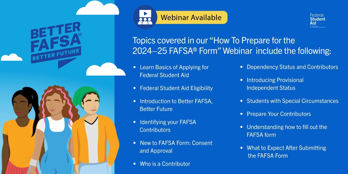 TCCva's tweet photo. Did you miss the “How To Prepare for the 2024–25 FAFSA® Form” webinar this week? Get caught up, you can still watch the recorded event. 💰 https://t.co/hTomddYVI8

#FromHereGoAnywhere #CollegeHack #StudentHack #FinancialAid #HamptonRoads #FAFSA @FAFSA https://t.co/khGb0Ff9t5