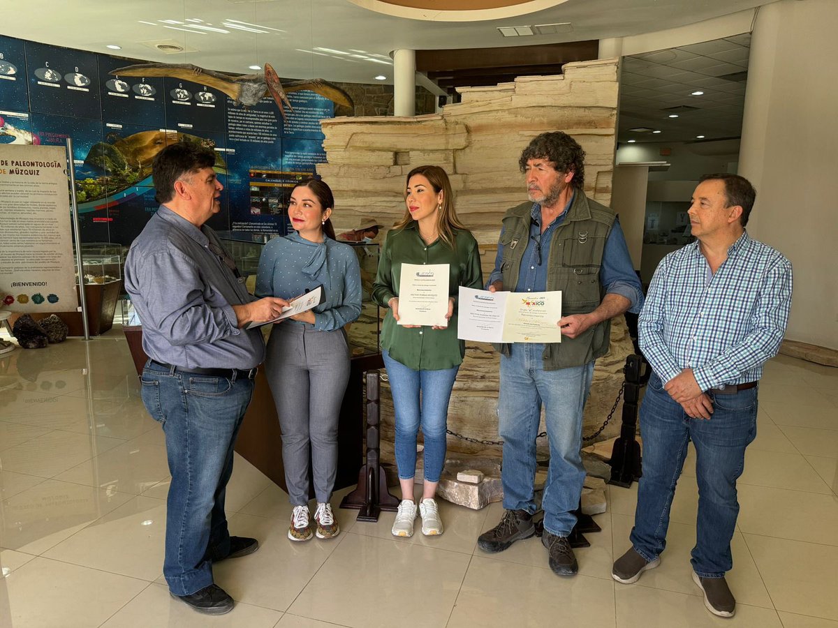 Por su gran riqueza fósil, el Museo de Paleontología de Múzquiz recibió el Premio Excelencias en la categoría de “Paleontología”.

#CoahuilaPaDelante #APasosDeGigante