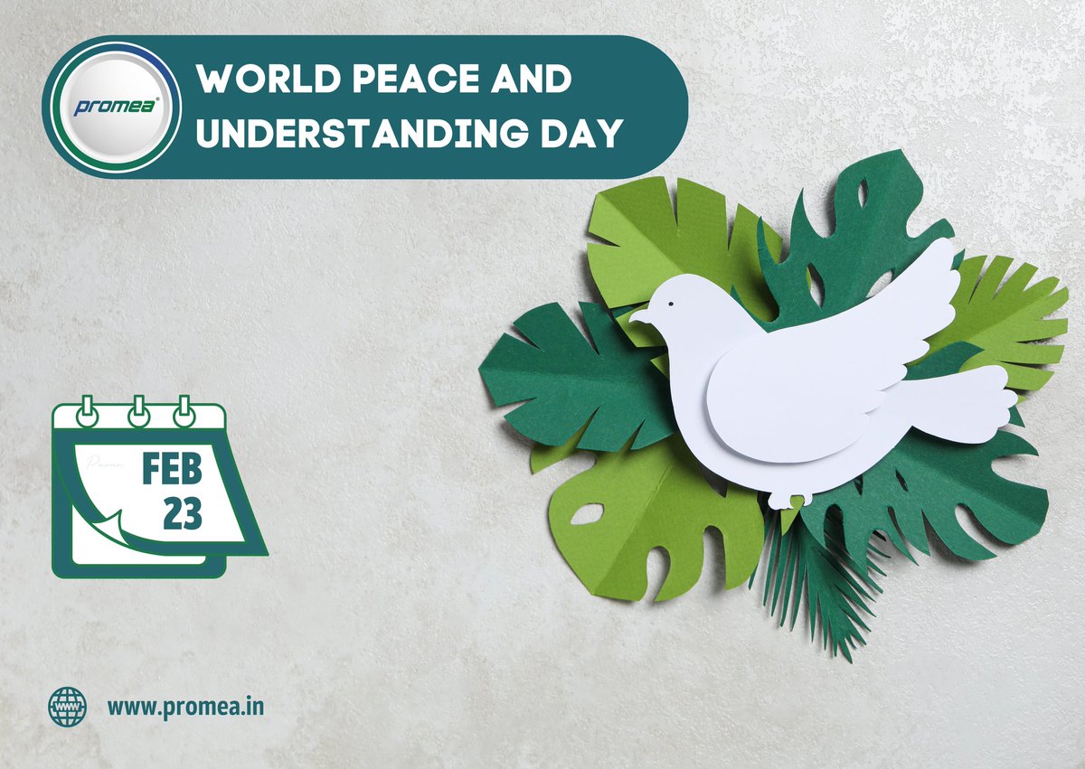 🌐 @promealtd actively promotes World Peace and Understanding Day! 🕊️✨ 

Let's cultivate compassion, embrace diversity, and work together for a world filled with harmony and understanding. 

#WorldPeaceDay #PromeaPromotes #HarmonyInUnity #Promea #Diagnostics #Biologics #IVFluids