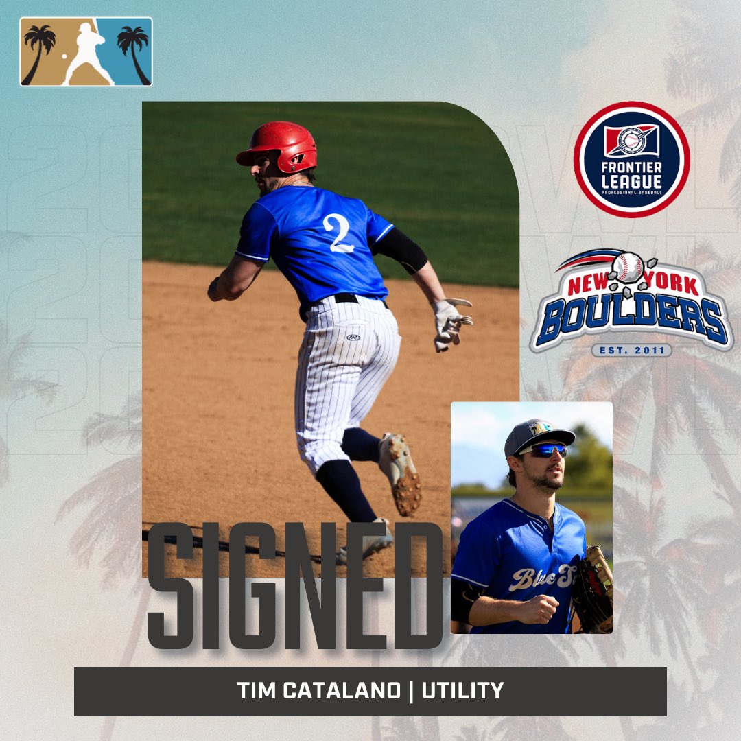 Congratulations to Blue Sox Utility Tim Catalano (@tim_catz) on being signed by the New York Boulders in the Frontier League! 🎉 #CWL2024