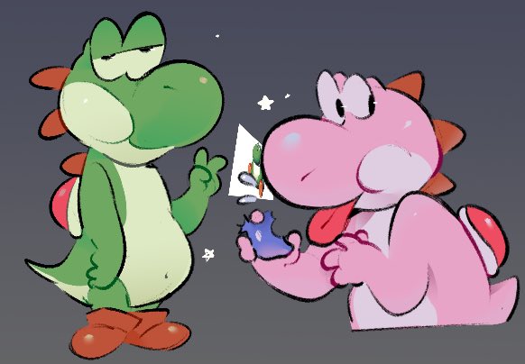 ty for 2k i wanna draw yoshi’ they’re cool