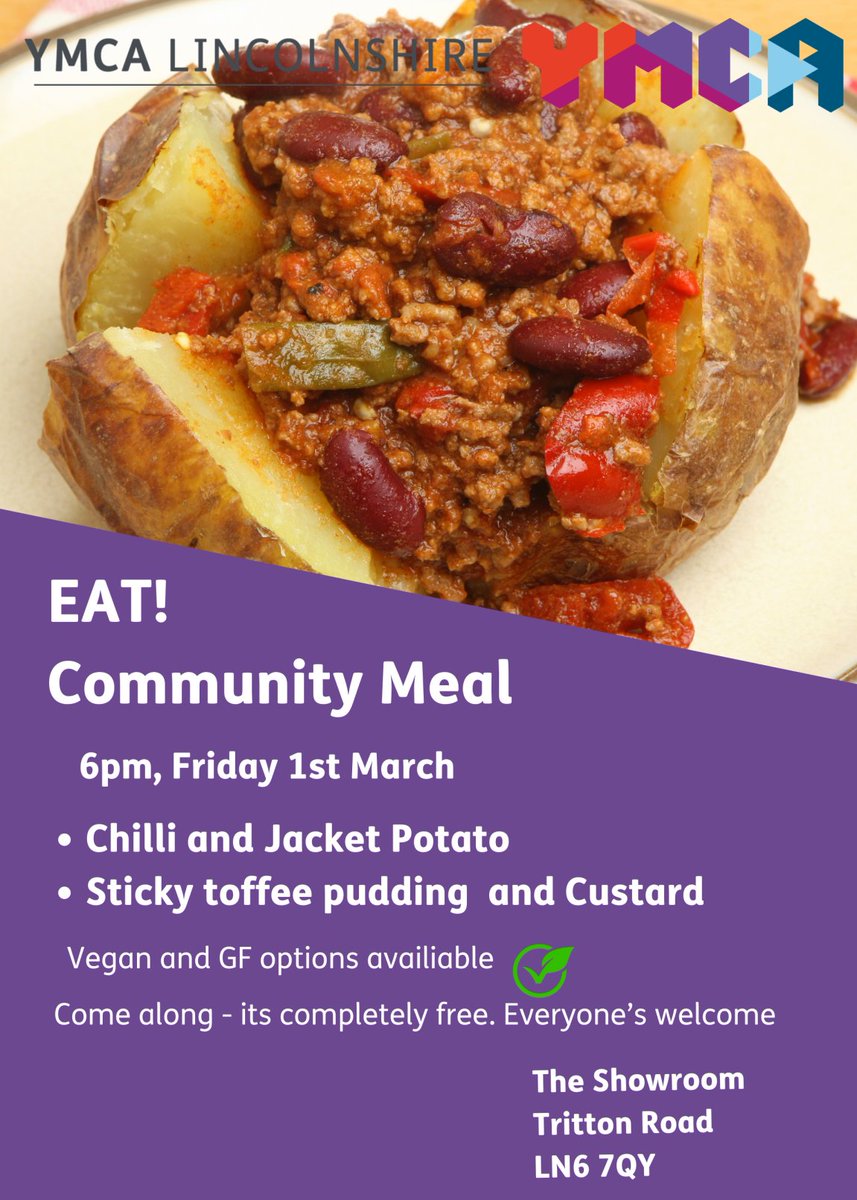 Our EAT Community meal is a couple of hours of joy where we welcome our community to share in a hearty two-course meal, the best part is .... its free!!! Everyone's welcome, so why not join us on the first Friday* of every month.
