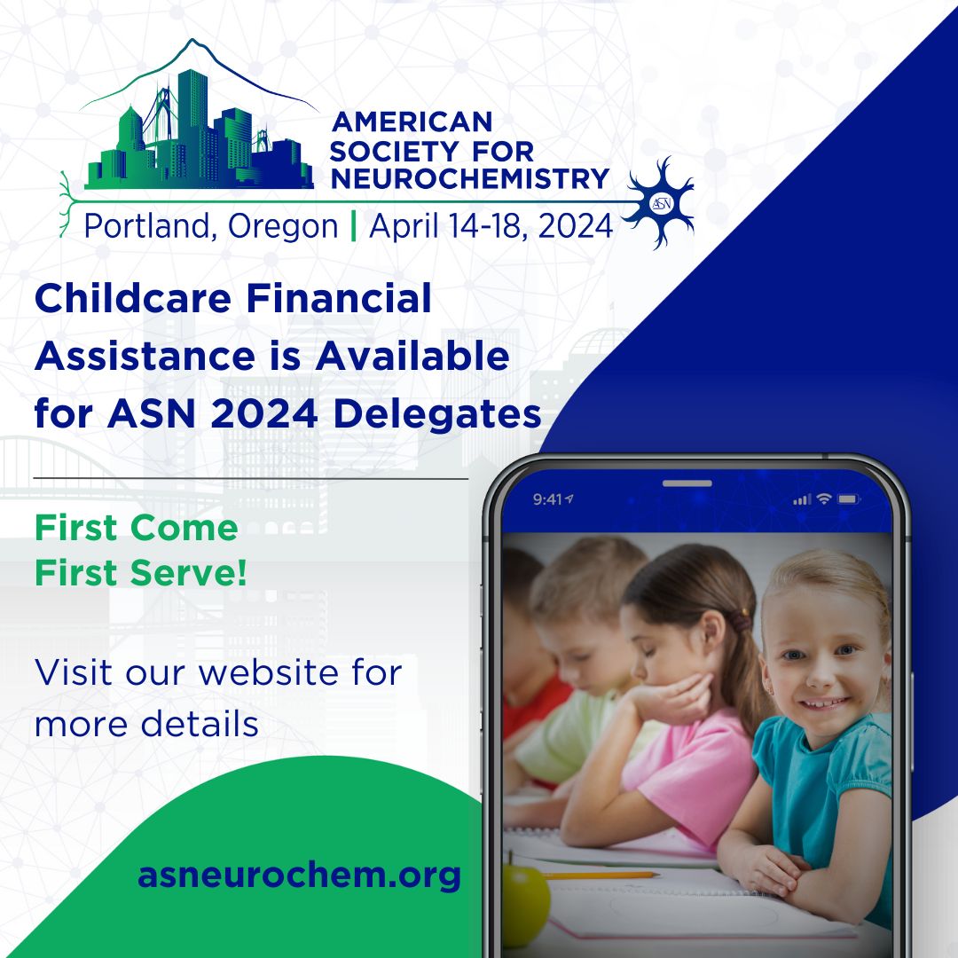 Attending #ASN2024 and concerned about childcare for your kids? Good news! Childcare Fellowships offer financial assistance for delegates. Act fast, as it's first-come, first-served for up to 4 recipients. For details, click @ asneurochem.org/2024-annual-me… #neurochemistry #neuroscience