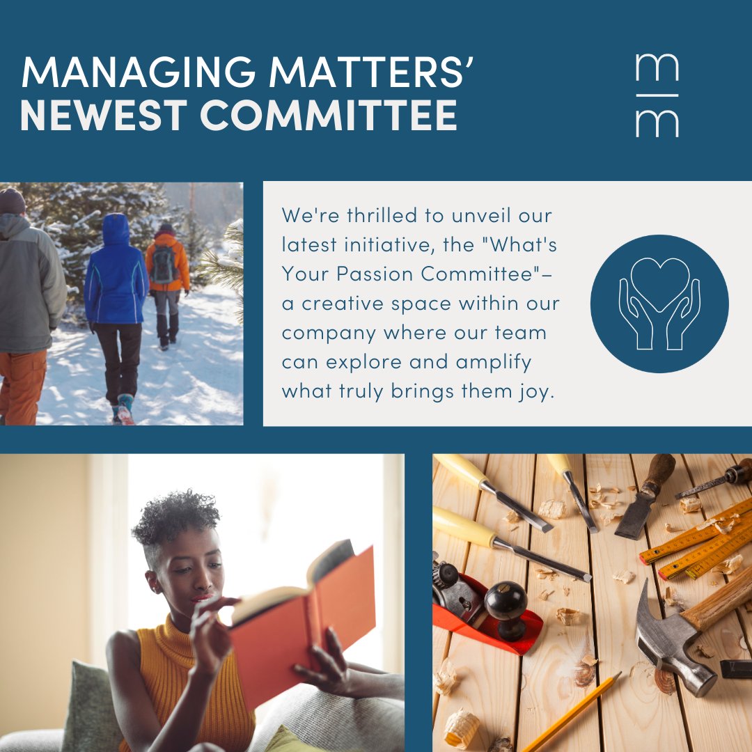 We're thrilled to unveil our latest initiative, the "What's Your Passion Committee" – a creative space within our company where our team can explore and amplify what truly brings them joy. Here's to a workplace where everyone can thrive &amp; find inspiration

#companyculture
