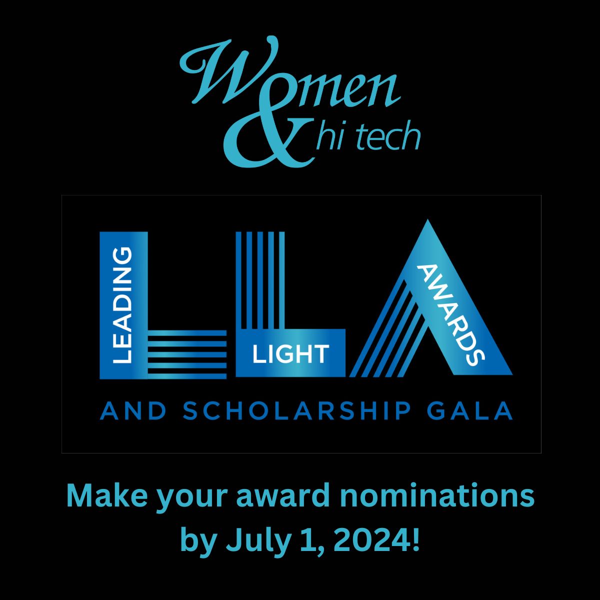 Nominating someone for a Leading Light Award is a simple and meaningful way to recognize their contributions in STEM industries and the community. Just answer a few questions about them to make your nomination before July 1! 
Find the details at womenandhitech.org/2024-Leading-L…