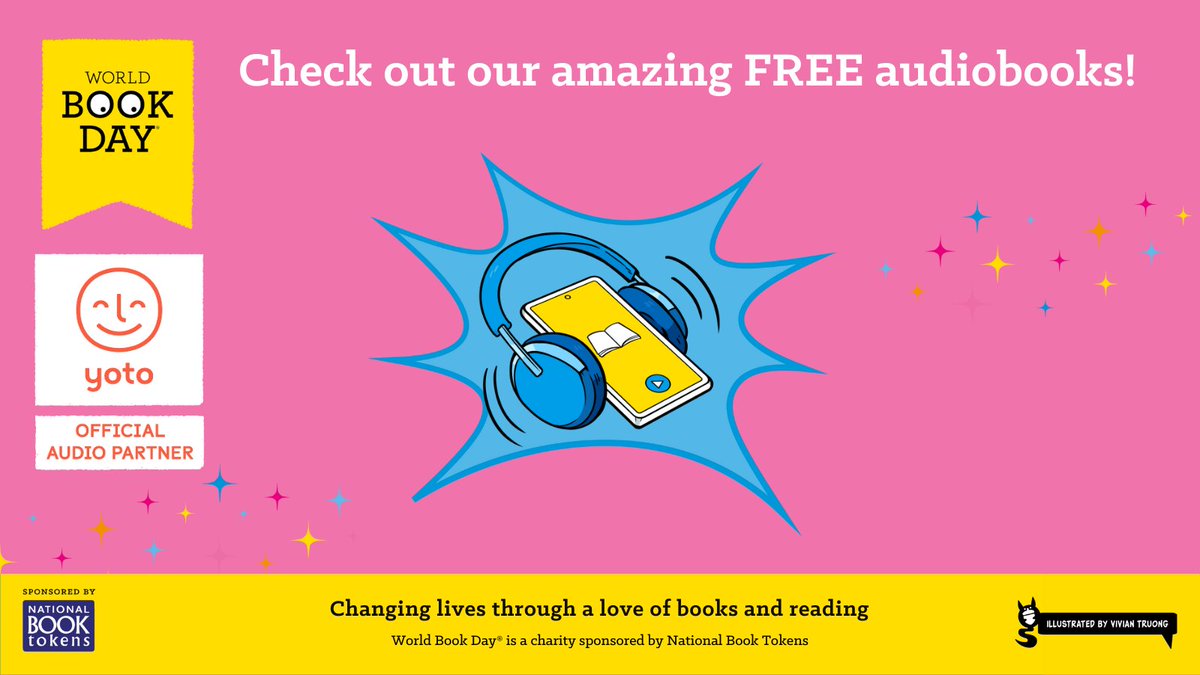 Dig into our FREE audiobook collection, suitable for all ages. 🎧📚⁠ 

Thanks to the lovely publishers we work with and Yoto, our 2024 official audio partner, for providing them. Explore our World of Stories selection: worldbookday.com/world-of-stori… Happy listening!